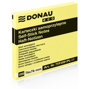Karteczki samoprzylepne Donau 76x76mm 100szt Donau Eco